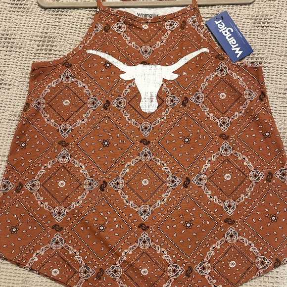 Wrangler Tops - Wrangler Women's Tan Bandana Print Tank Top